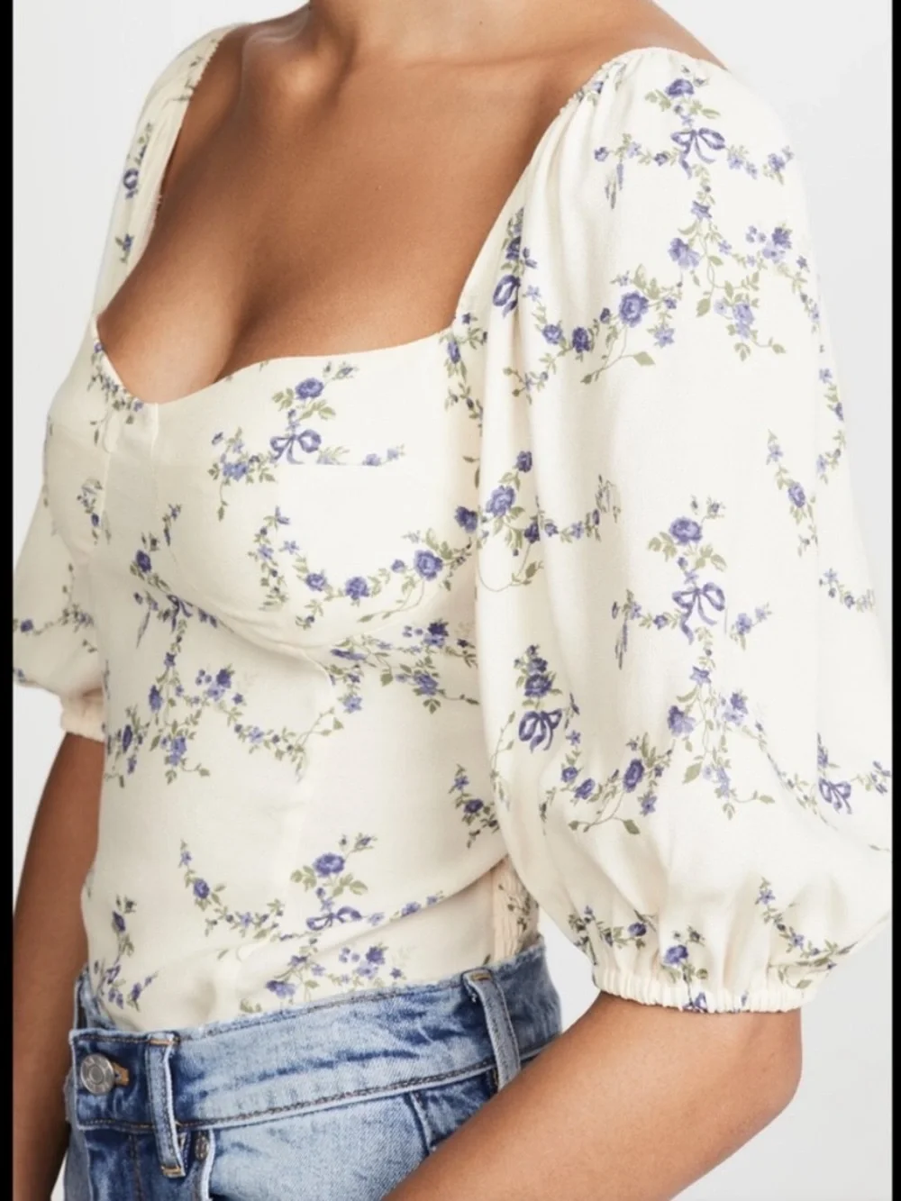 Reformation Lua Top (Emmaline) Floral Sz 0